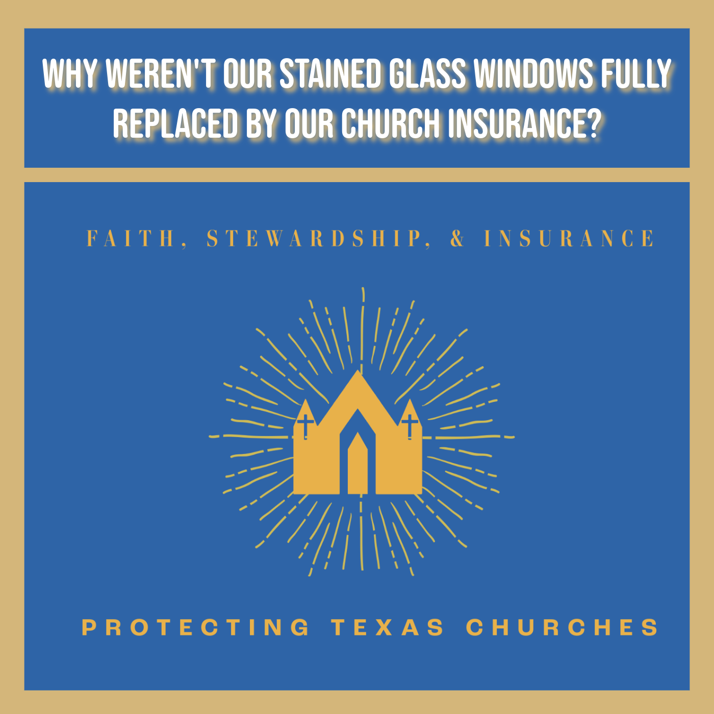 Why Weren't Our Stained Glass Windows Fully Replaced by Our Church Insurance?
